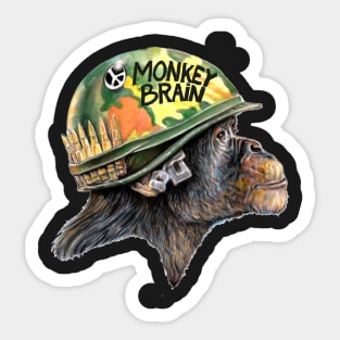 A part of the Monkey Brain collection; Monkey Brain Sticker